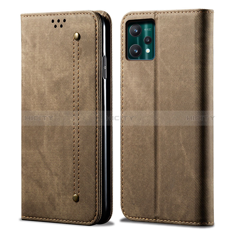 Custodia Portafoglio In stoffa con Supporto B01S per Realme Narzo 50 Pro 5G Khaki