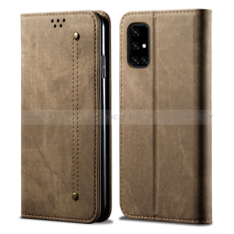 Custodia Portafoglio In stoffa con Supporto B01S per Samsung Galaxy A71 5G Khaki