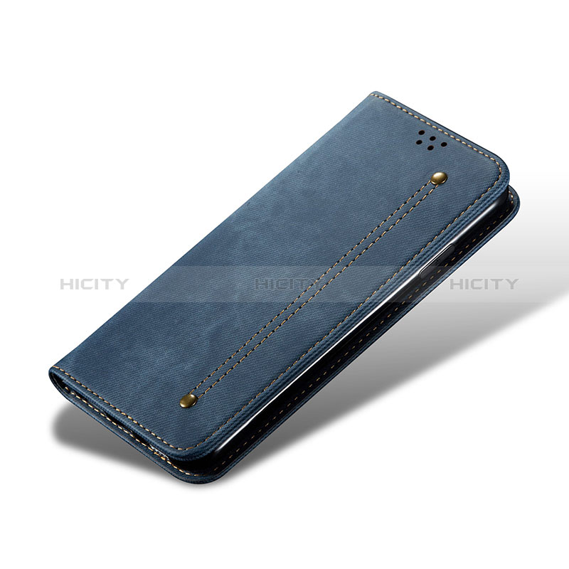 Custodia Portafoglio In stoffa con Supporto B01S per Xiaomi Mi 13 5G Blu