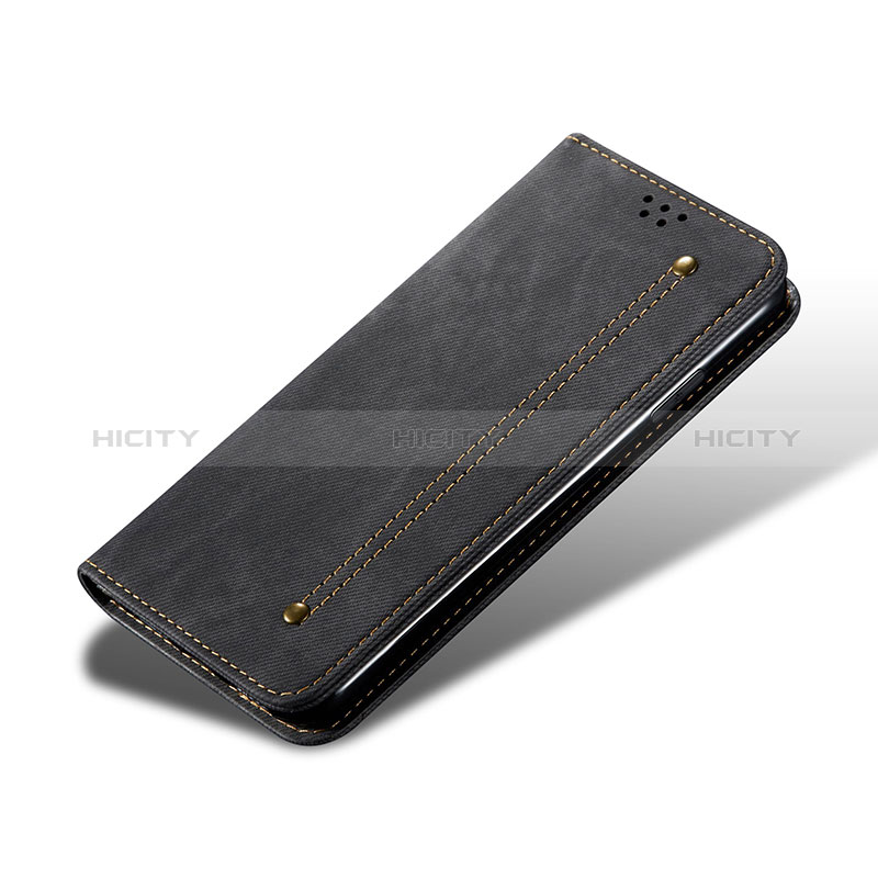 Custodia Portafoglio In stoffa con Supporto B01S per Xiaomi Mi 13 5G Nero