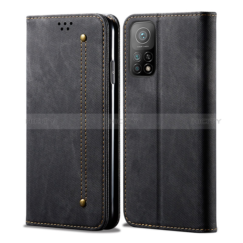 Custodia Portafoglio In stoffa con Supporto B01S per Xiaomi Redmi K30S 5G Nero