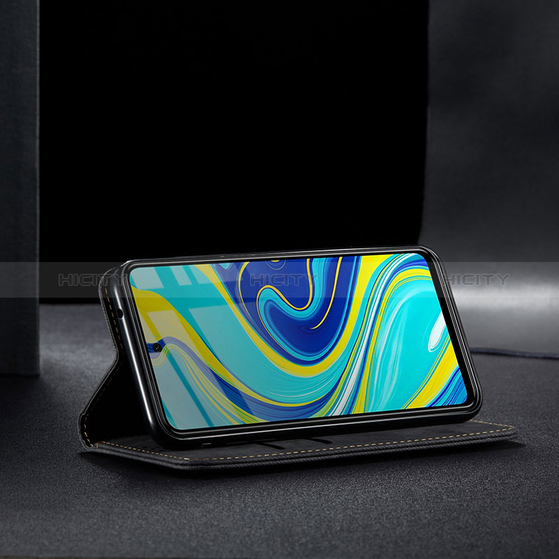 Custodia Portafoglio In stoffa con Supporto B02S per Xiaomi Redmi Note 9 Pro Max