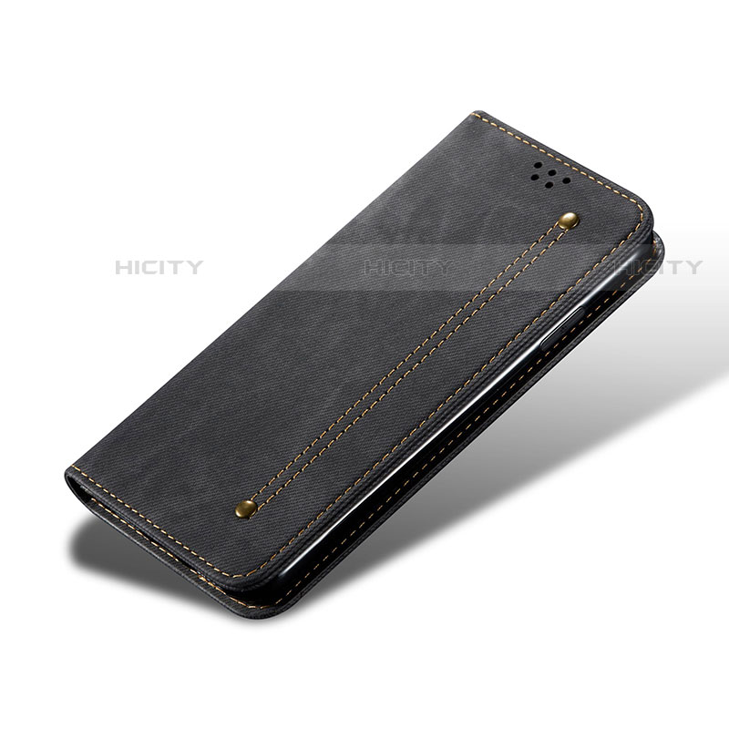 Custodia Portafoglio In stoffa con Supporto B03S per Samsung Galaxy S21 5G Nero