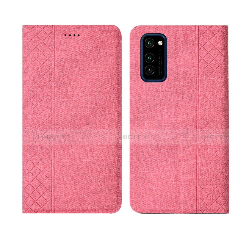 Custodia Portafoglio In stoffa con Supporto H01 per Huawei Honor V30 Pro 5G