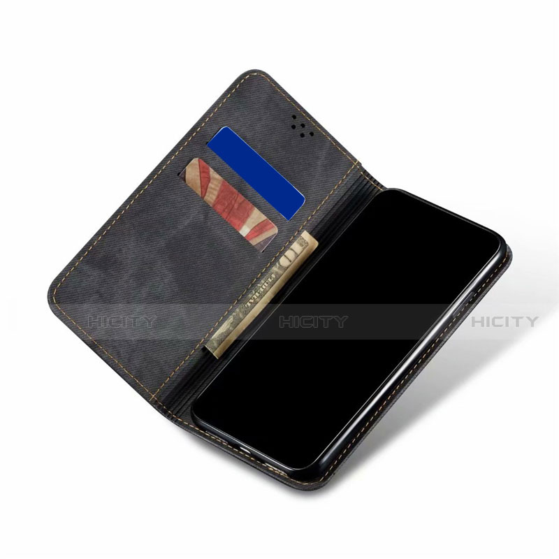 Custodia Portafoglio In stoffa con Supporto H01 per Oppo Find X2 Lite