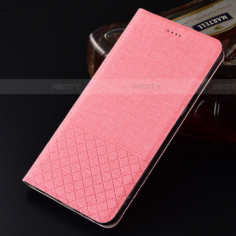 Custodia Portafoglio In stoffa con Supporto H01 per Oppo R17 Neo Rosa