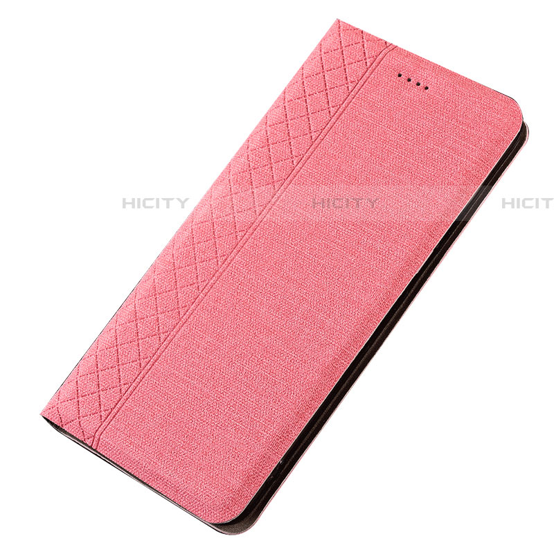 Custodia Portafoglio In stoffa con Supporto H01 per Samsung Galaxy A70S Rosa