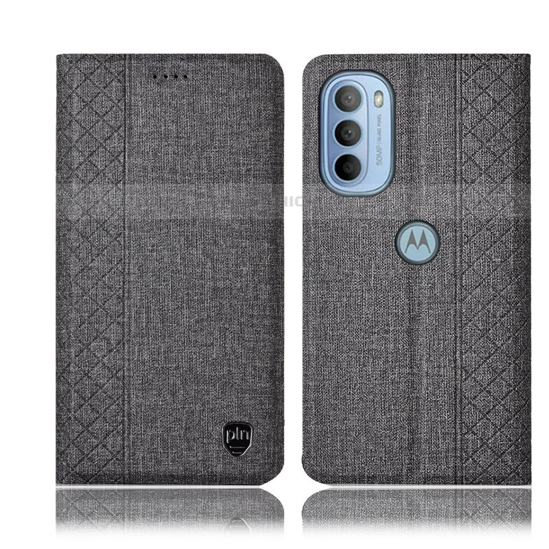 Custodia Portafoglio In stoffa con Supporto H13P per Motorola Moto G31