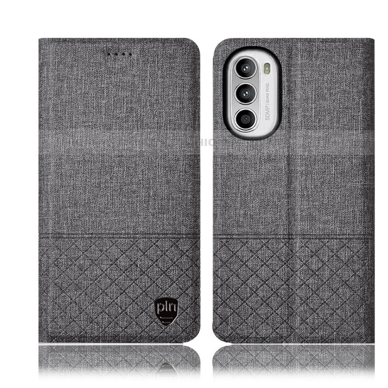 Custodia Portafoglio In stoffa con Supporto H13P per Motorola Moto G71s 5G