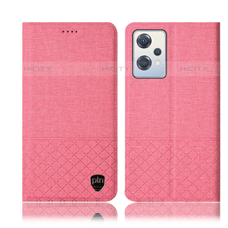 Custodia Portafoglio In stoffa con Supporto H13P per Oppo K10X 5G Rosa