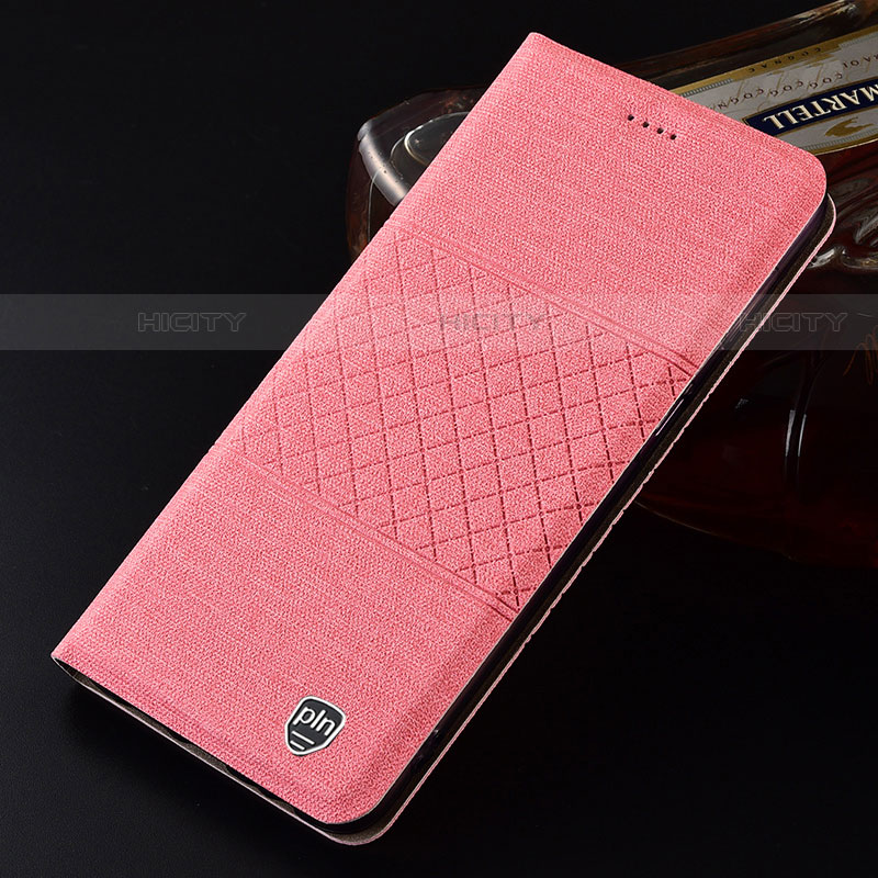 Custodia Portafoglio In stoffa con Supporto H13P per Samsung Galaxy S21 Ultra 5G Rosa