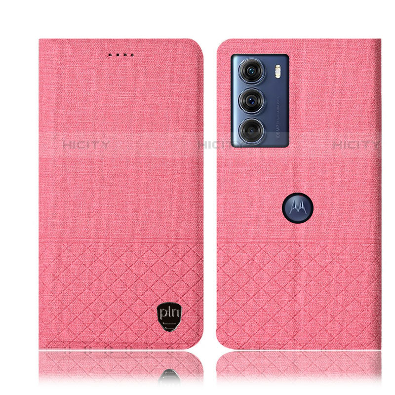 Custodia Portafoglio In stoffa con Supporto H14P per Motorola Moto Edge S30 5G Rosa