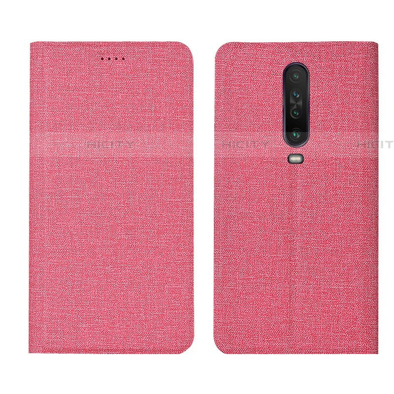 Custodia Portafoglio In stoffa con Supporto L01 per Xiaomi Redmi K30i 5G Rosa