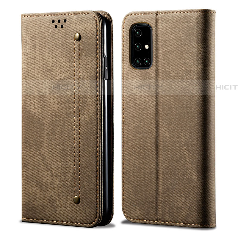 Custodia Portafoglio In stoffa con Supporto per Samsung Galaxy A51 5G Arancione