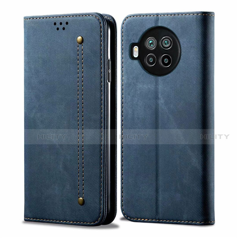 Custodia Portafoglio In stoffa con Supporto per Xiaomi Mi 10i 5G Blu
