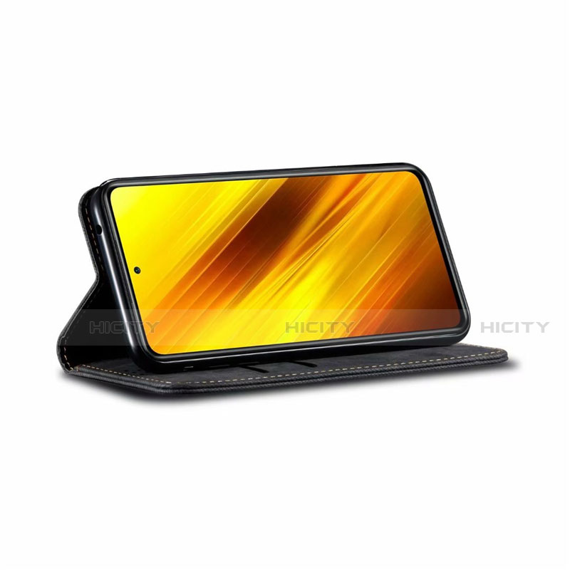 Custodia Portafoglio In stoffa con Supporto per Xiaomi Poco X3 Pro