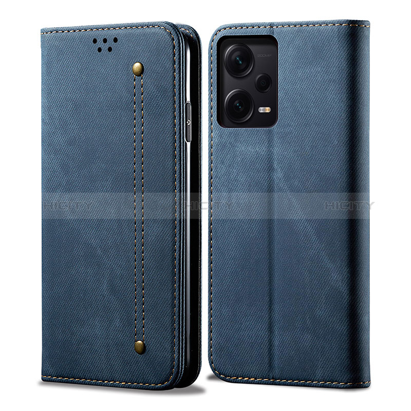 Custodia Portafoglio In stoffa con Supporto per Xiaomi Redmi Note 12 Pro+ Plus 5G