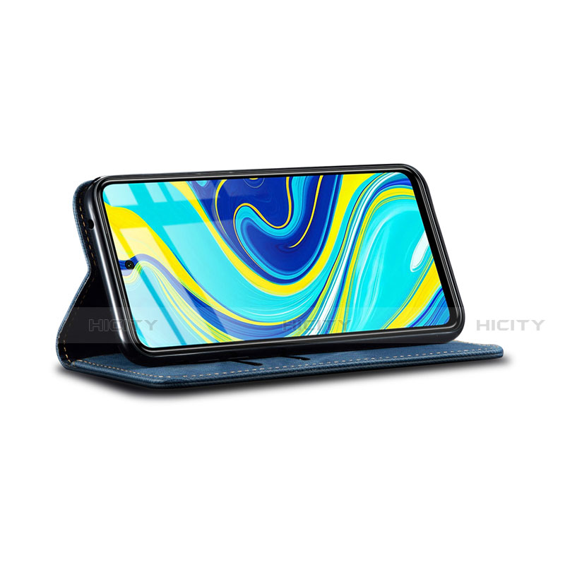 Custodia Portafoglio In stoffa con Supporto per Xiaomi Redmi Note 9 Pro