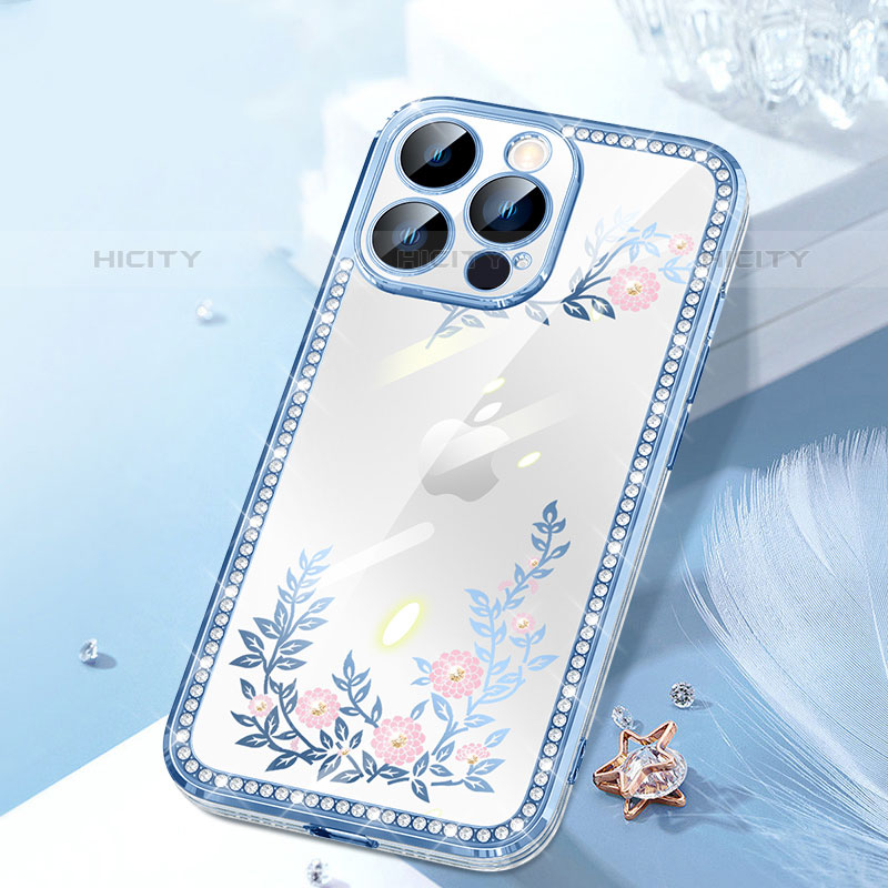 Custodia Silicone Cover Morbida Bling-Bling AT1 per Apple iPhone 15 Pro