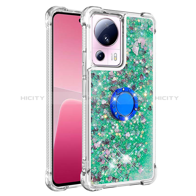 Custodia Silicone Cover Morbida Bling-Bling con Anello Supporto S01 per Xiaomi Civi 2 5G