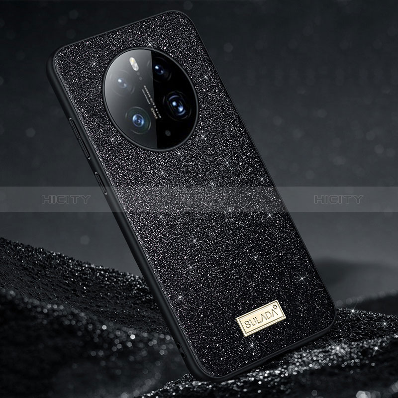 Custodia Silicone Cover Morbida Bling-Bling LD1 per Huawei Mate 50 Pro Nero