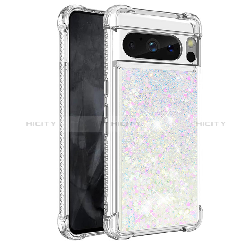 Custodia Silicone Cover Morbida Bling-Bling S01 per Google Pixel 8 Pro 5G