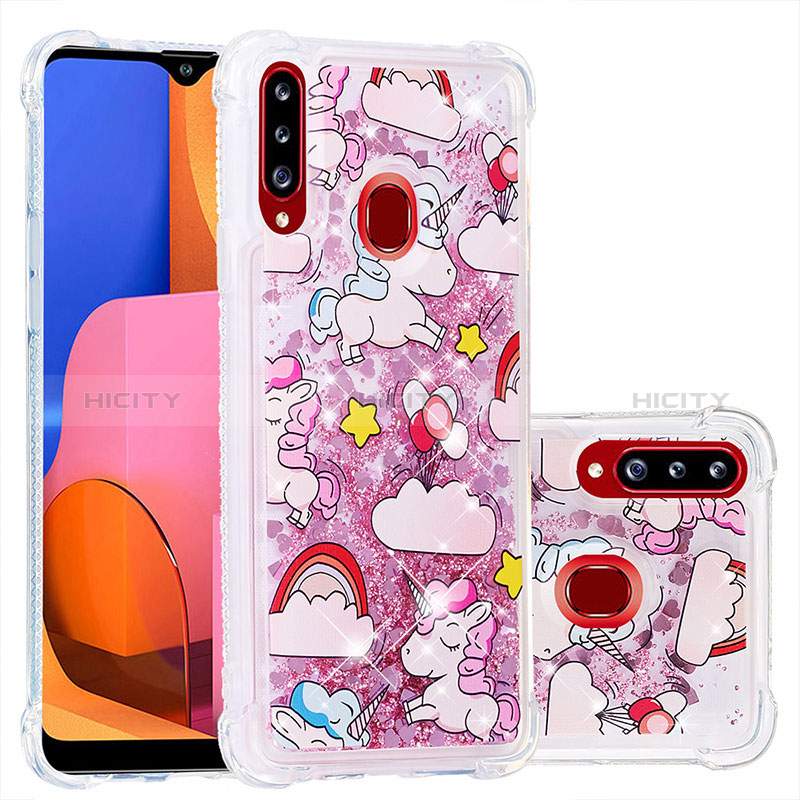 Custodia Silicone Cover Morbida Bling-Bling S01 per Samsung Galaxy A20s