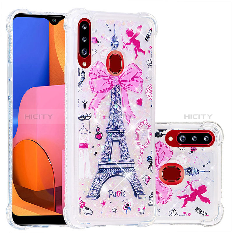 Custodia Silicone Cover Morbida Bling-Bling S01 per Samsung Galaxy A20s