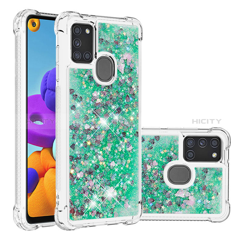 Custodia Silicone Cover Morbida Bling-Bling S01 per Samsung Galaxy A21s