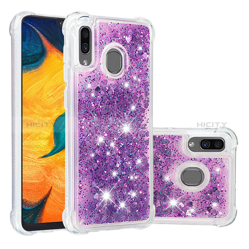 Custodia Silicone Cover Morbida Bling-Bling S01 per Samsung Galaxy A30