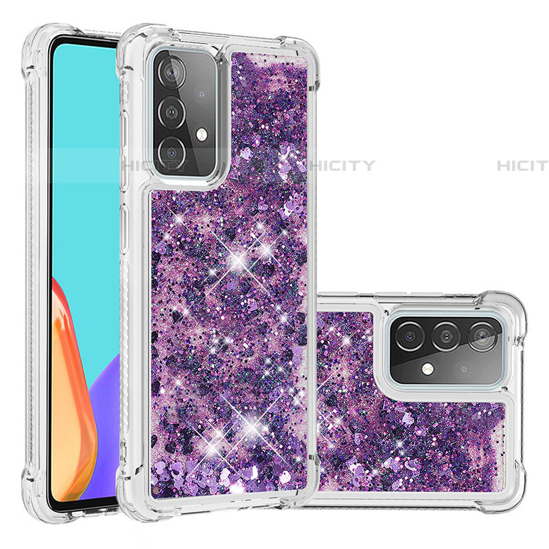 Custodia Silicone Cover Morbida Bling-Bling S01 per Samsung Galaxy A52 5G