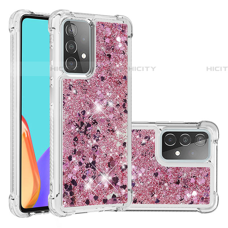 Custodia Silicone Cover Morbida Bling-Bling S01 per Samsung Galaxy A52 5G