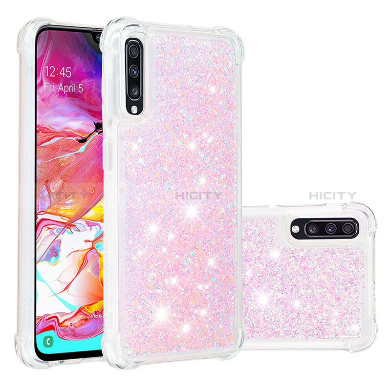 Custodia Silicone Cover Morbida Bling-Bling S01 per Samsung Galaxy A70