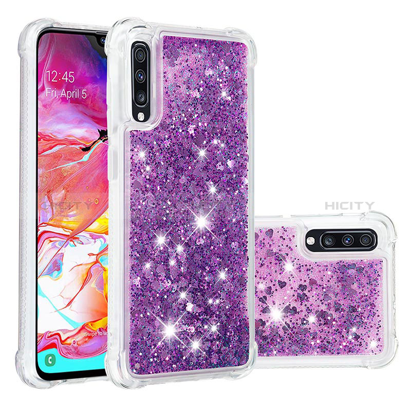 Custodia Silicone Cover Morbida Bling-Bling S01 per Samsung Galaxy A70S