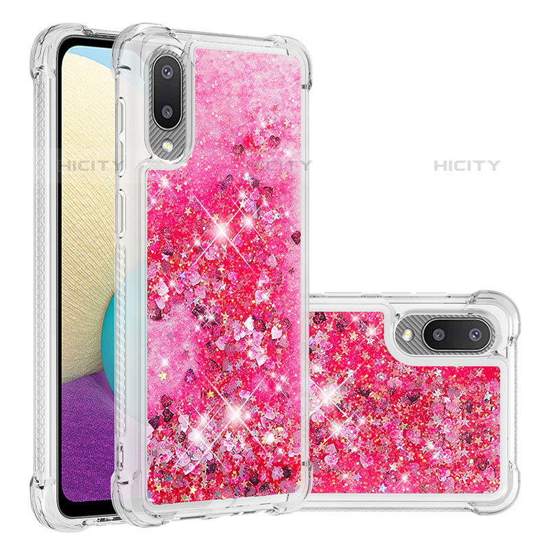 Custodia Silicone Cover Morbida Bling-Bling S01 per Samsung Galaxy M02