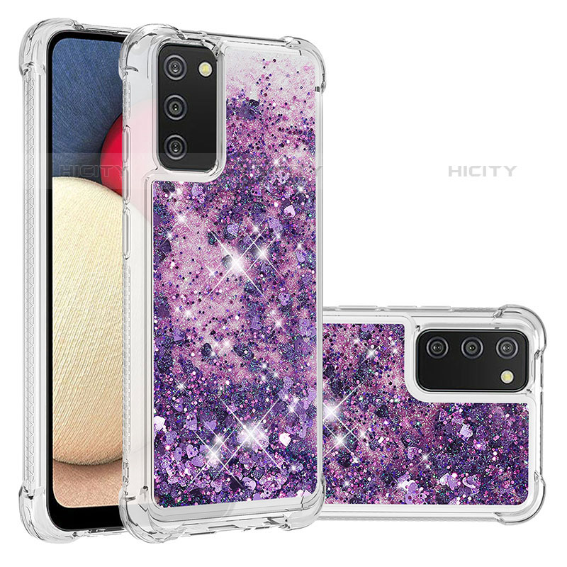 Custodia Silicone Cover Morbida Bling-Bling S01 per Samsung Galaxy M02s