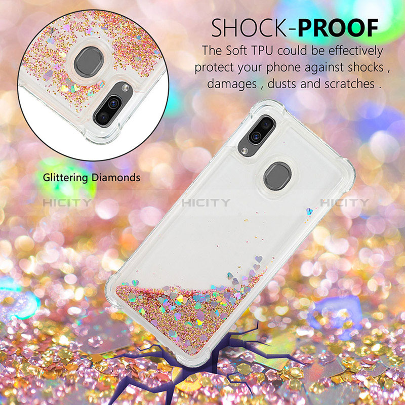 Custodia Silicone Cover Morbida Bling-Bling S01 per Samsung Galaxy M10S