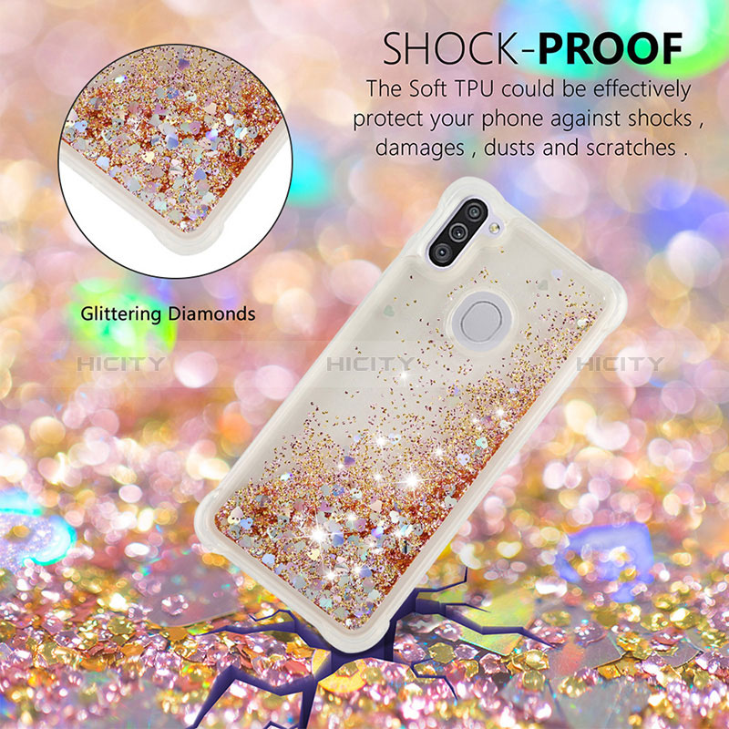 Custodia Silicone Cover Morbida Bling-Bling S01 per Samsung Galaxy M11