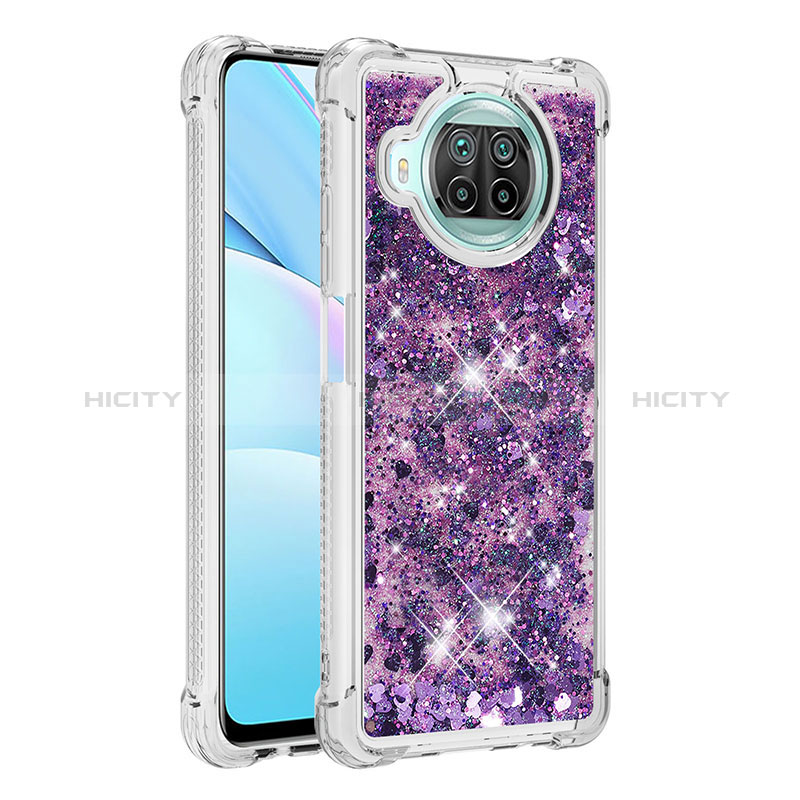 Custodia Silicone Cover Morbida Bling-Bling S01 per Xiaomi Mi 10i 5G Viola