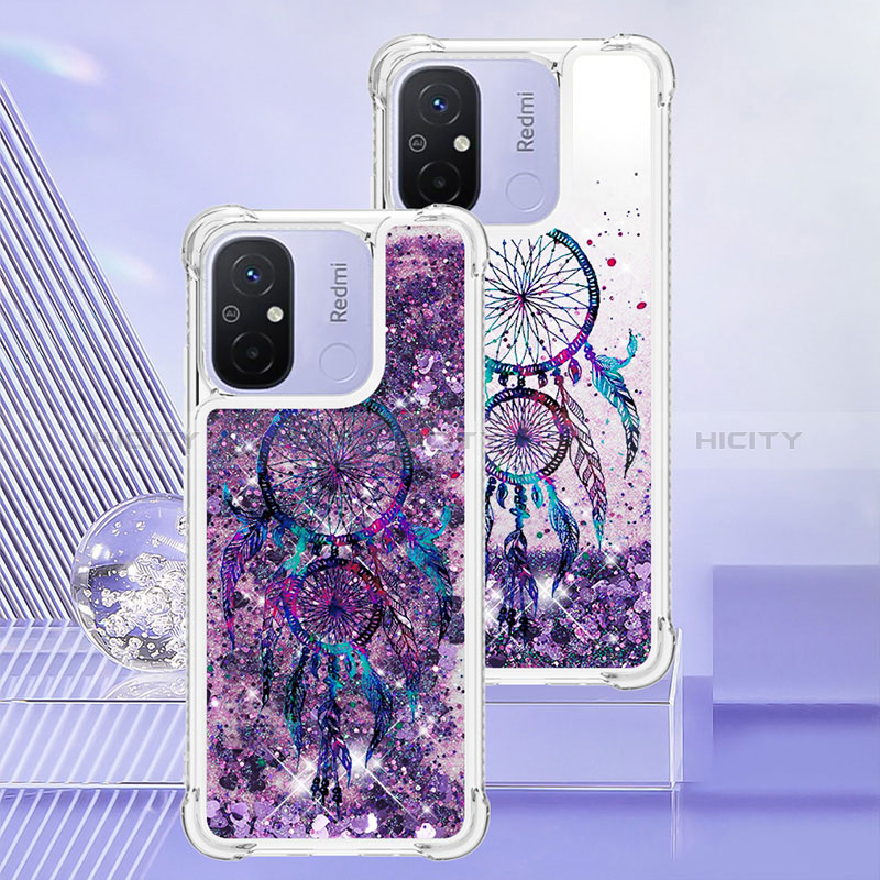 Custodia Silicone Cover Morbida Bling-Bling S01 per Xiaomi Redmi 11A 4G Viola