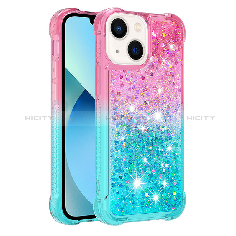 Custodia Silicone Cover Morbida Bling-Bling S02 per Apple iPhone 14 Plus