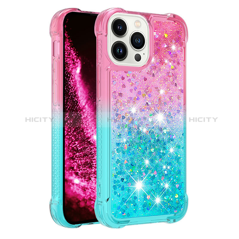 Custodia Silicone Cover Morbida Bling-Bling S02 per Apple iPhone 14 Pro Max