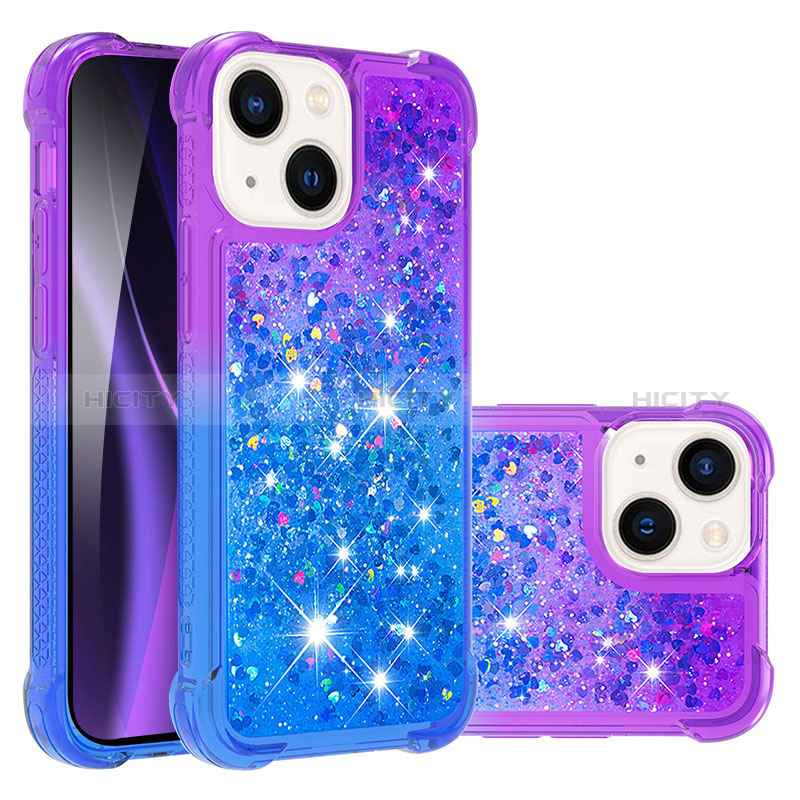 Custodia Silicone Cover Morbida Bling-Bling S02 per Apple iPhone 15