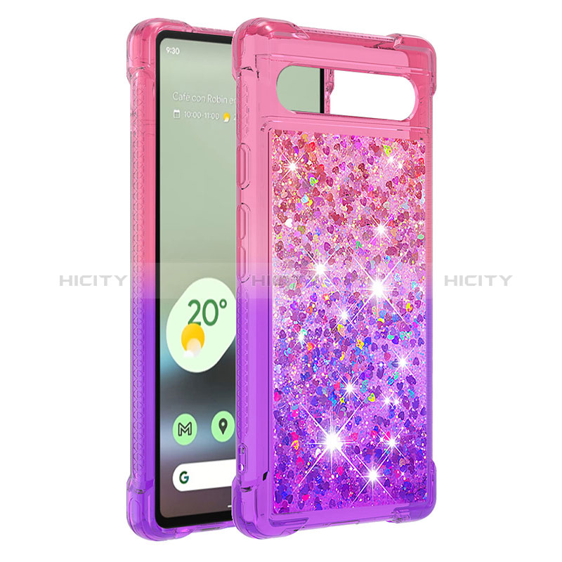 Custodia Silicone Cover Morbida Bling-Bling S02 per Google Pixel 7a 5G