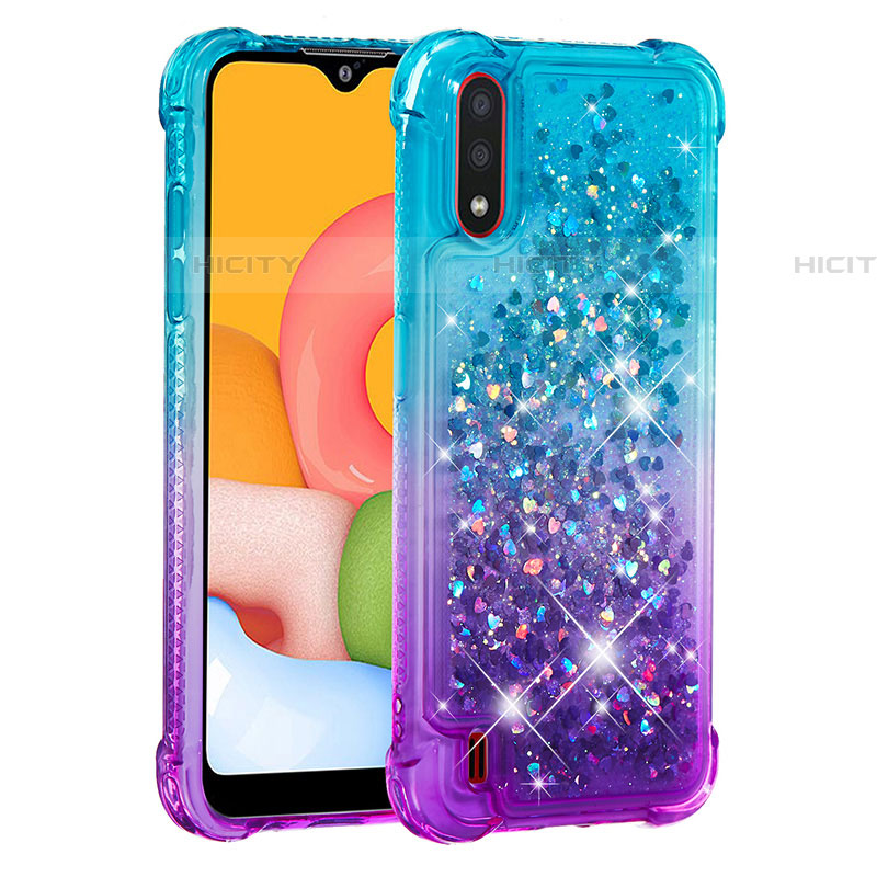 Custodia Silicone Cover Morbida Bling-Bling S02 per Samsung Galaxy A01 SM-A015