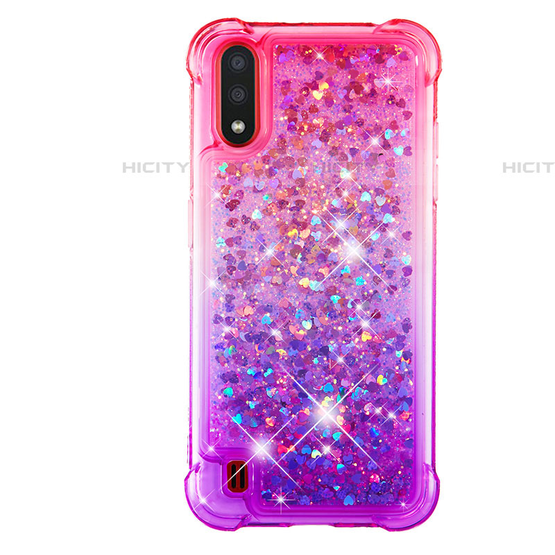 Custodia Silicone Cover Morbida Bling-Bling S02 per Samsung Galaxy A01 SM-A015