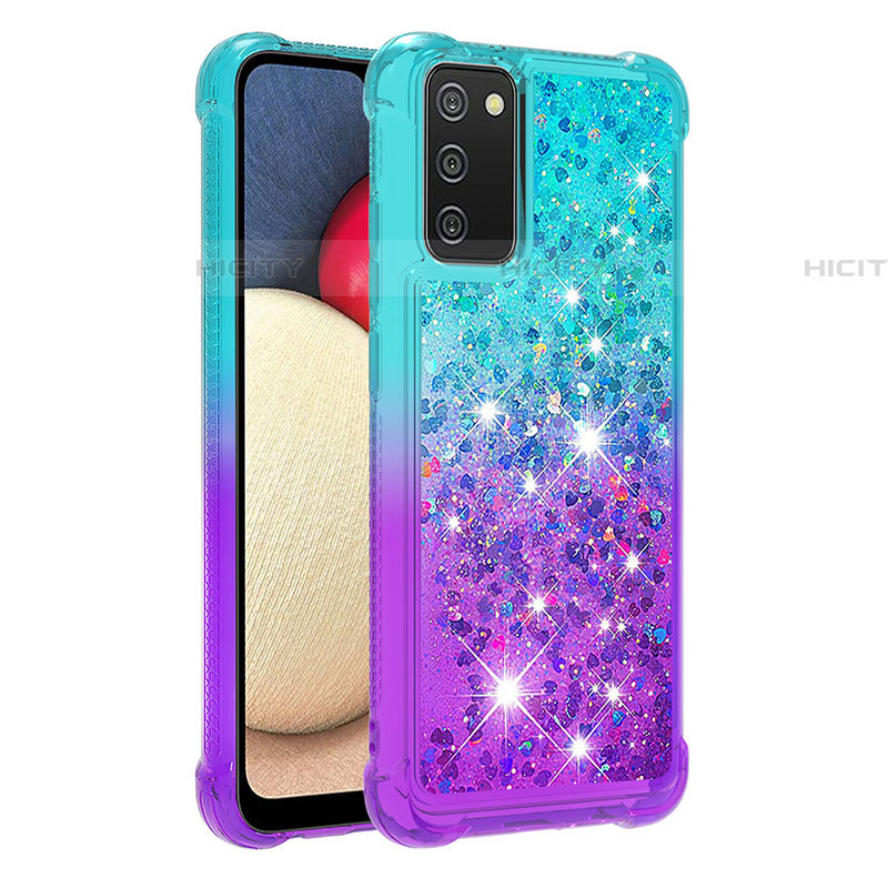 Custodia Silicone Cover Morbida Bling-Bling S02 per Samsung Galaxy A03s