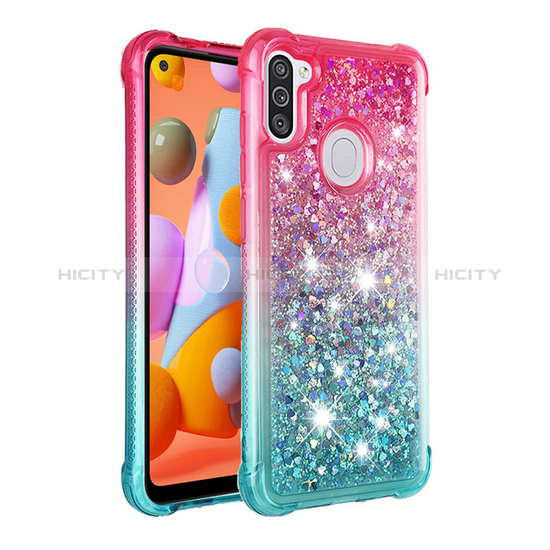 Custodia Silicone Cover Morbida Bling-Bling S02 per Samsung Galaxy A11