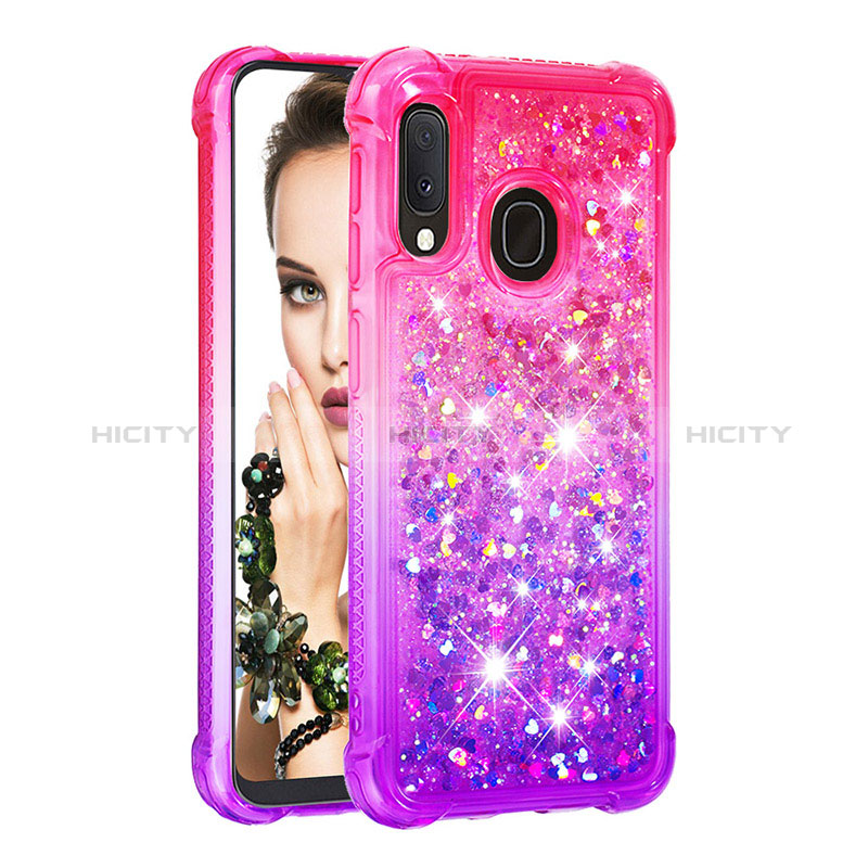 Custodia Silicone Cover Morbida Bling-Bling S02 per Samsung Galaxy A20e