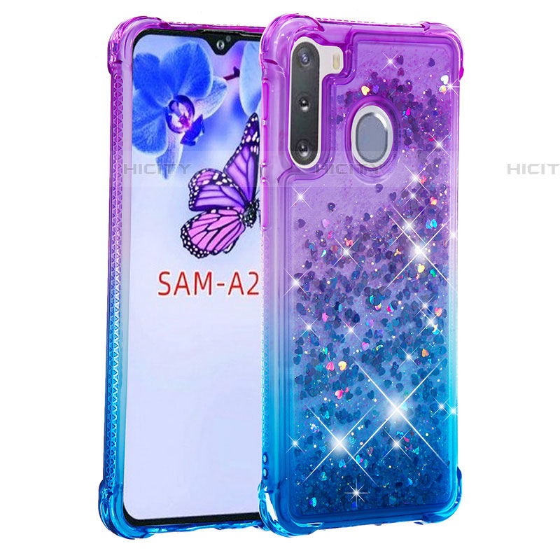 Custodia Silicone Cover Morbida Bling-Bling S02 per Samsung Galaxy A21 European